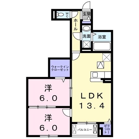 寝屋川市駅 バス10分  仁和寺下車：停歩6分 1階の物件間取画像